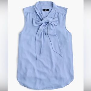 Jcrew Drapey tie-neck sleeveless top